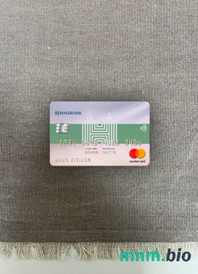Turkmenistan Halkbank wygląd zdjęcia mastercard skan PSD + zdjęcie